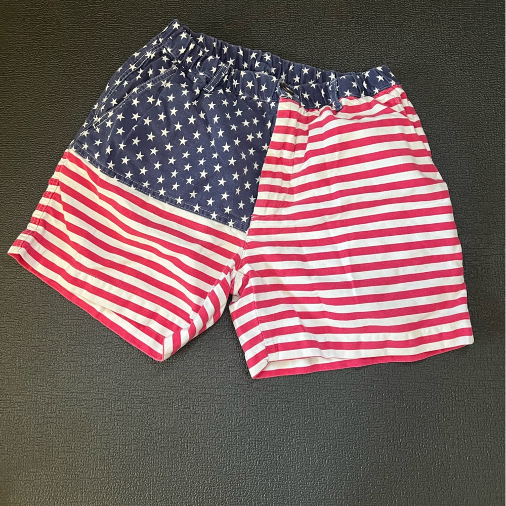 Chubbies ‘Mericas USA American Flag Design Cotton Casual Shorts Small